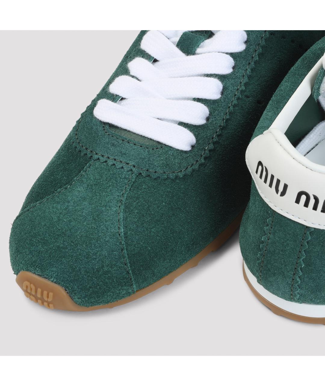 MIU MIU Кожаные кроссовки, фото 4