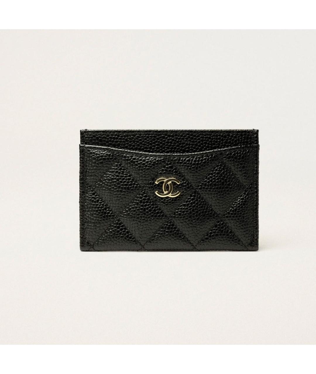 CHANEL Черный кожаный кардхолдер, фото 5