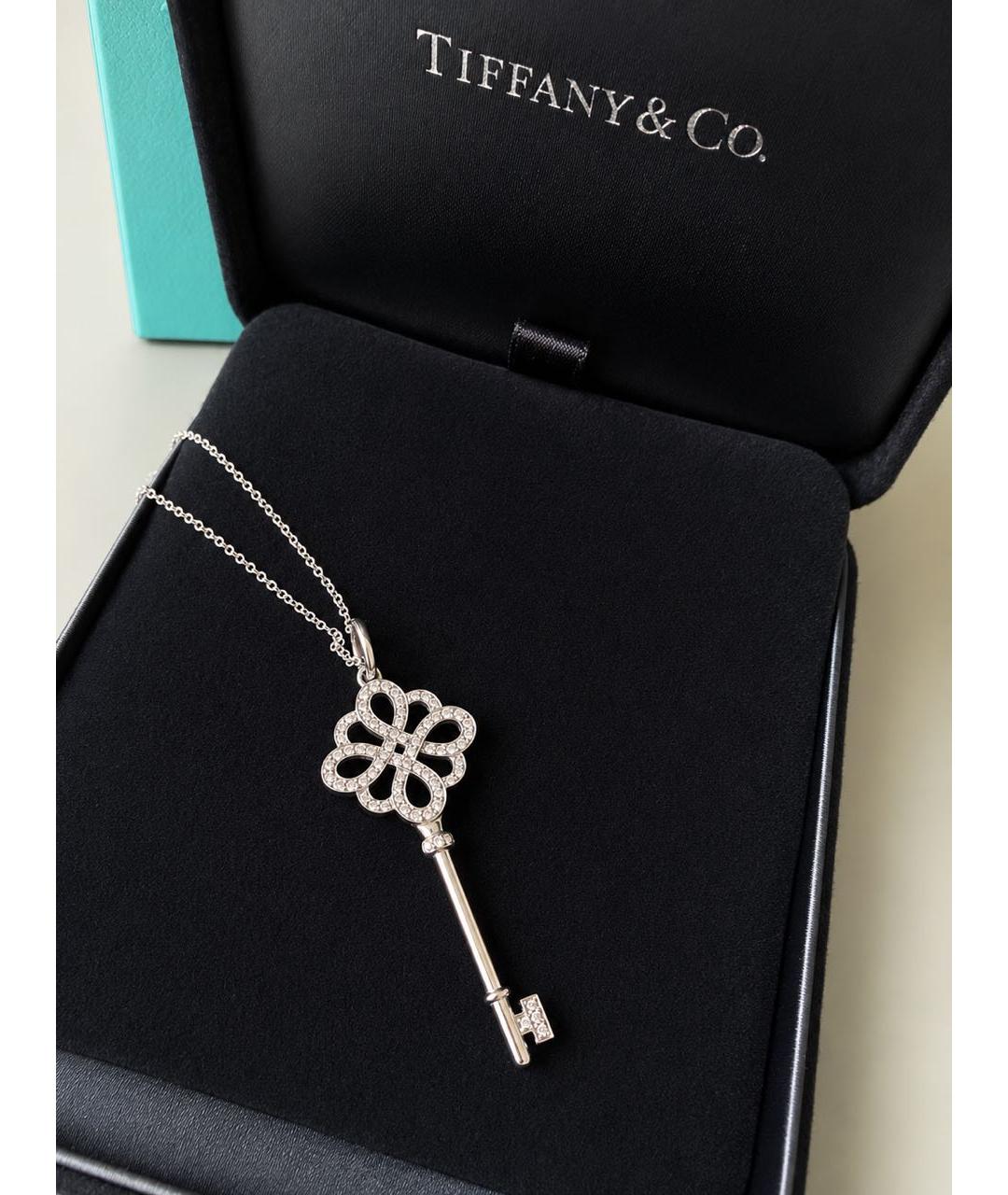 TIFFANY&CO Серебряное колье из белого золота, фото 3