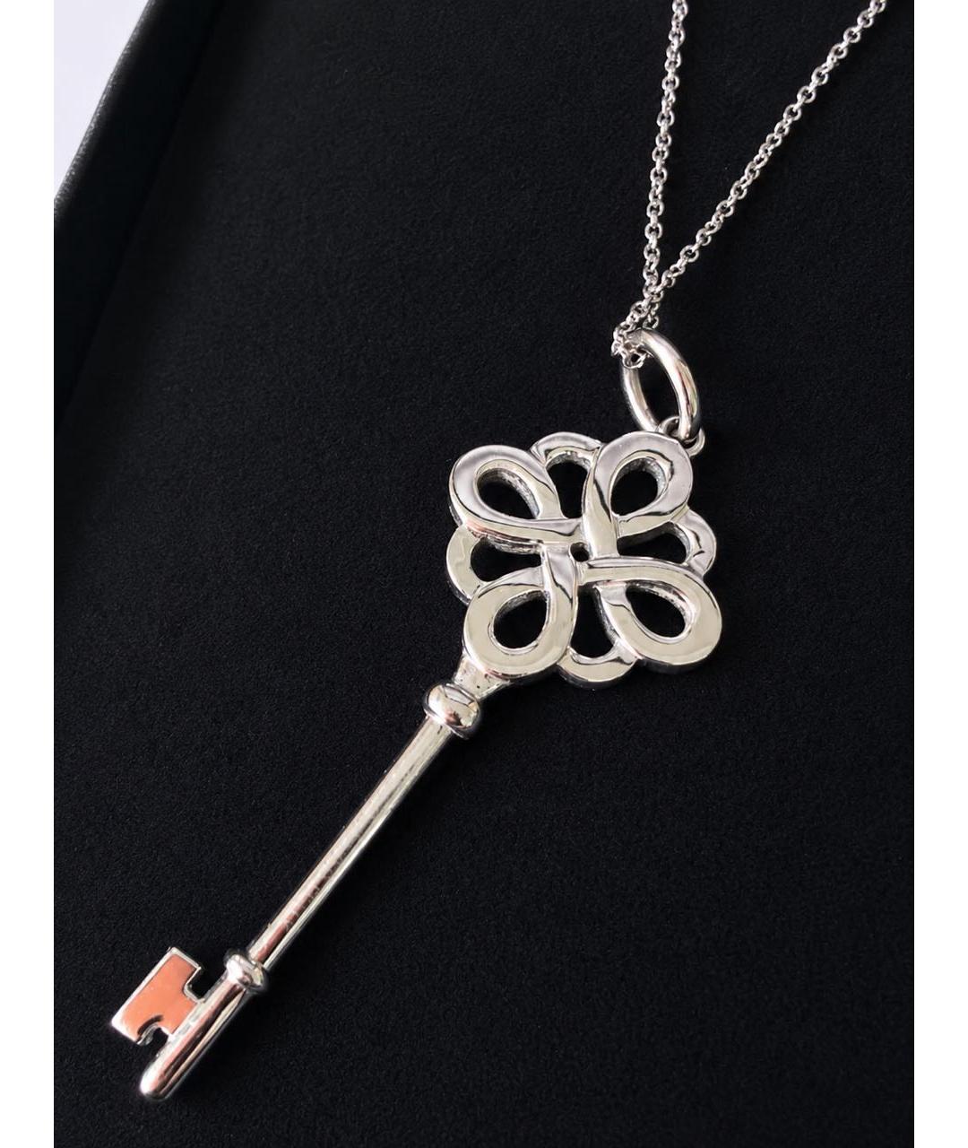 TIFFANY&CO Серебряное колье из белого золота, фото 4