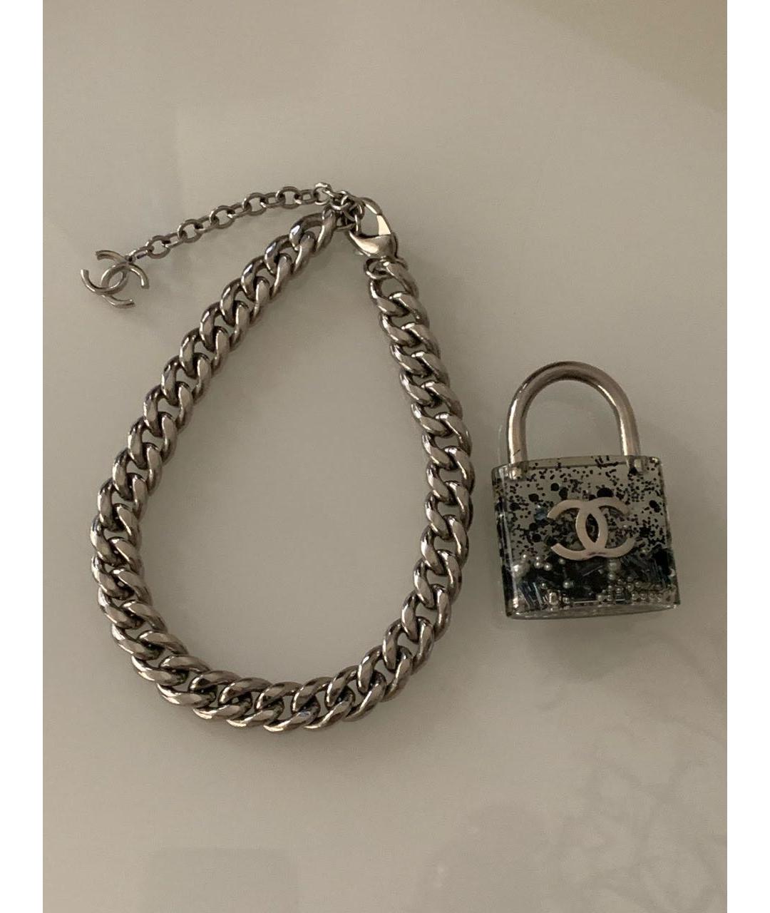 CHANEL Серебряное колье, фото 6