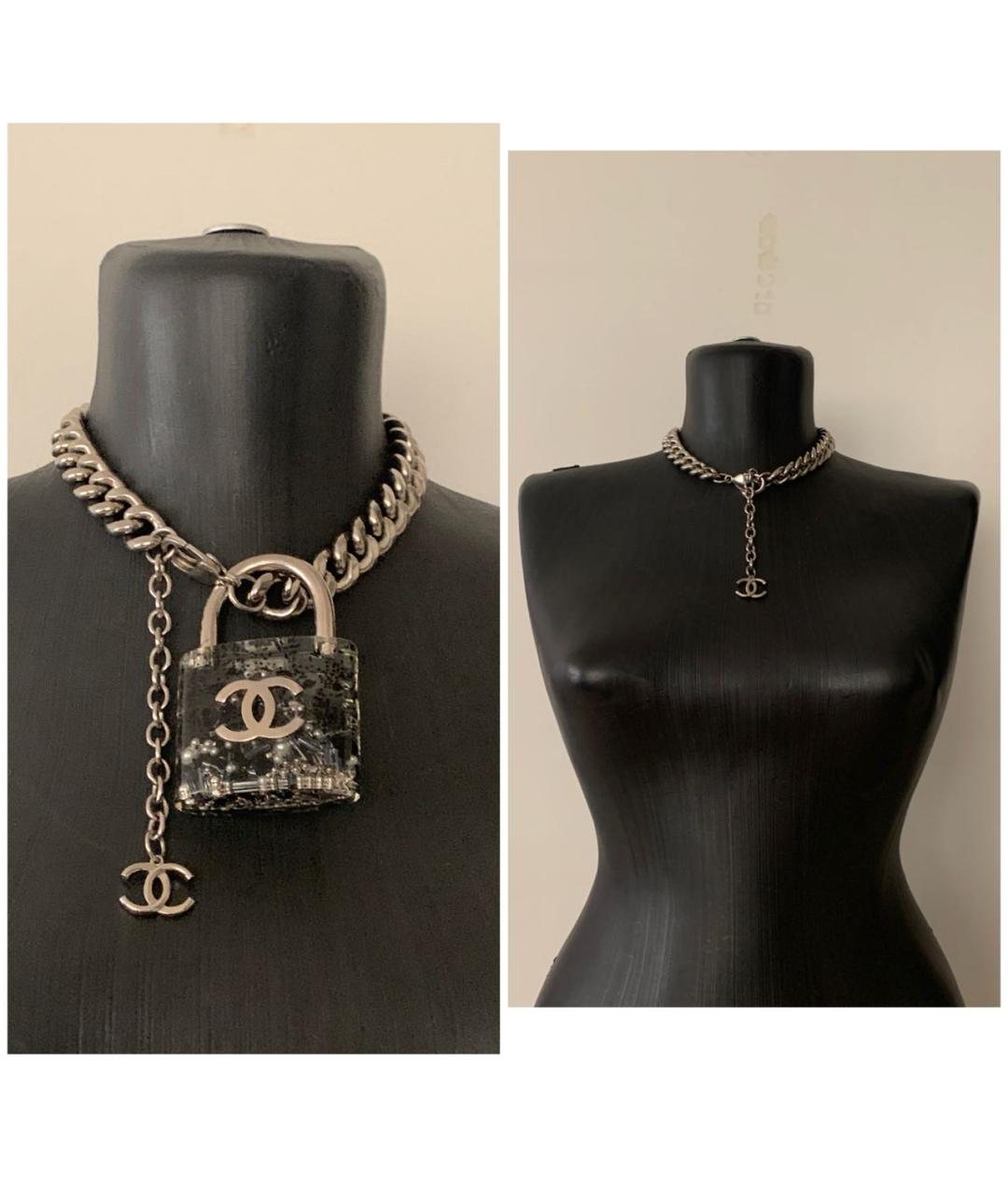 CHANEL Серебряное колье, фото 4
