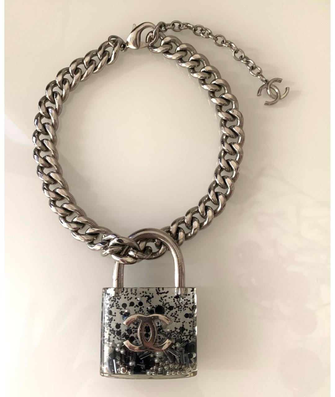 CHANEL Серебряное колье, фото 9