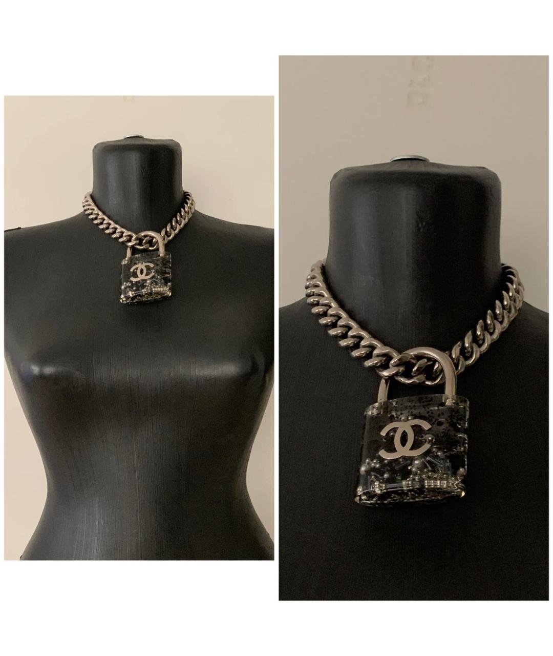 CHANEL Серебряное колье, фото 3