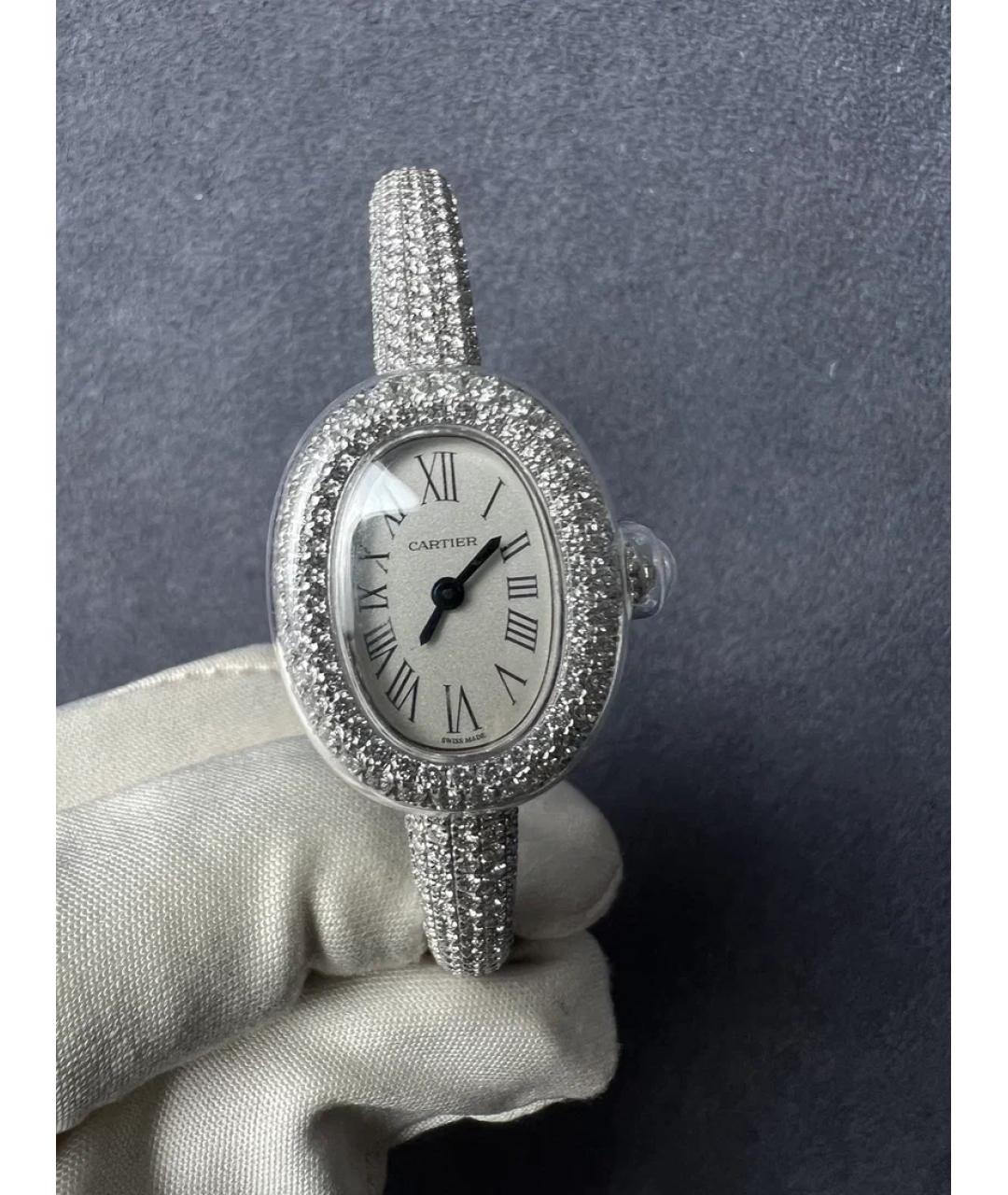 CARTIER Белые часы из белого золота, фото 2