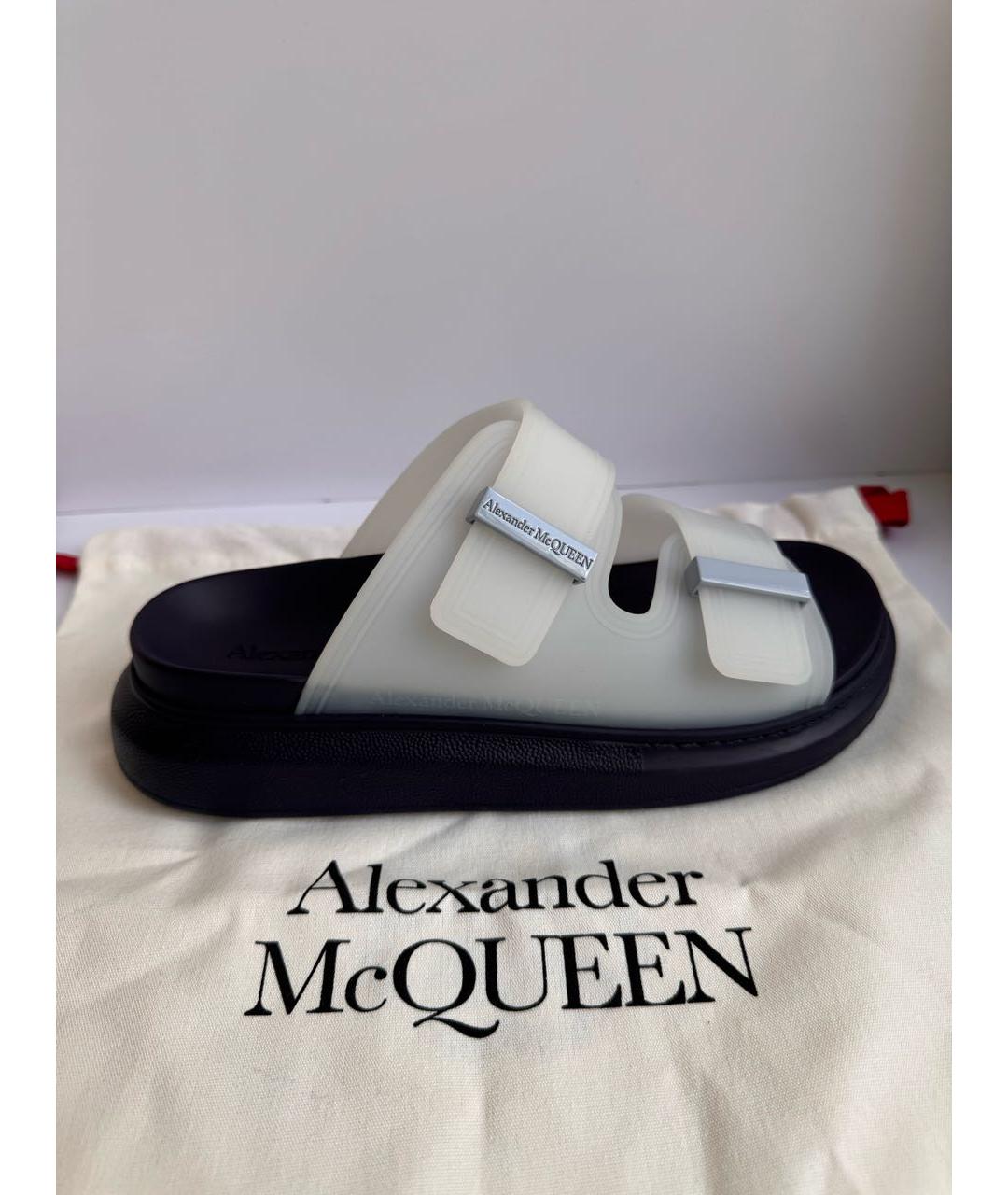 ALEXANDER MCQUEEN Белые резиновые сандалии, фото 7