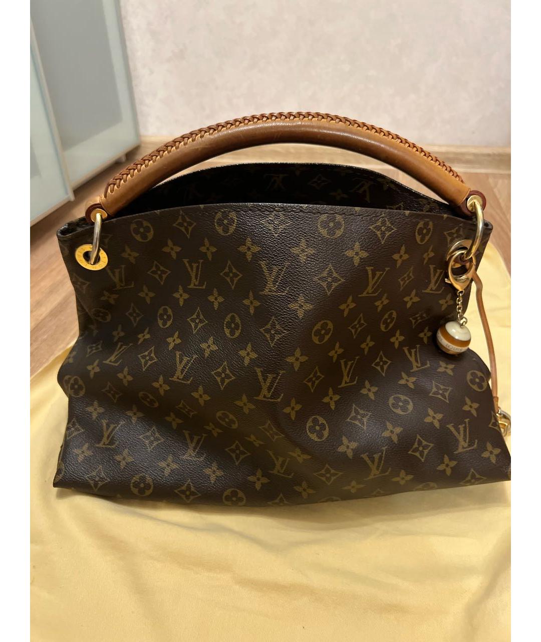 LOUIS VUITTON Коричневая сумка тоут, фото 9