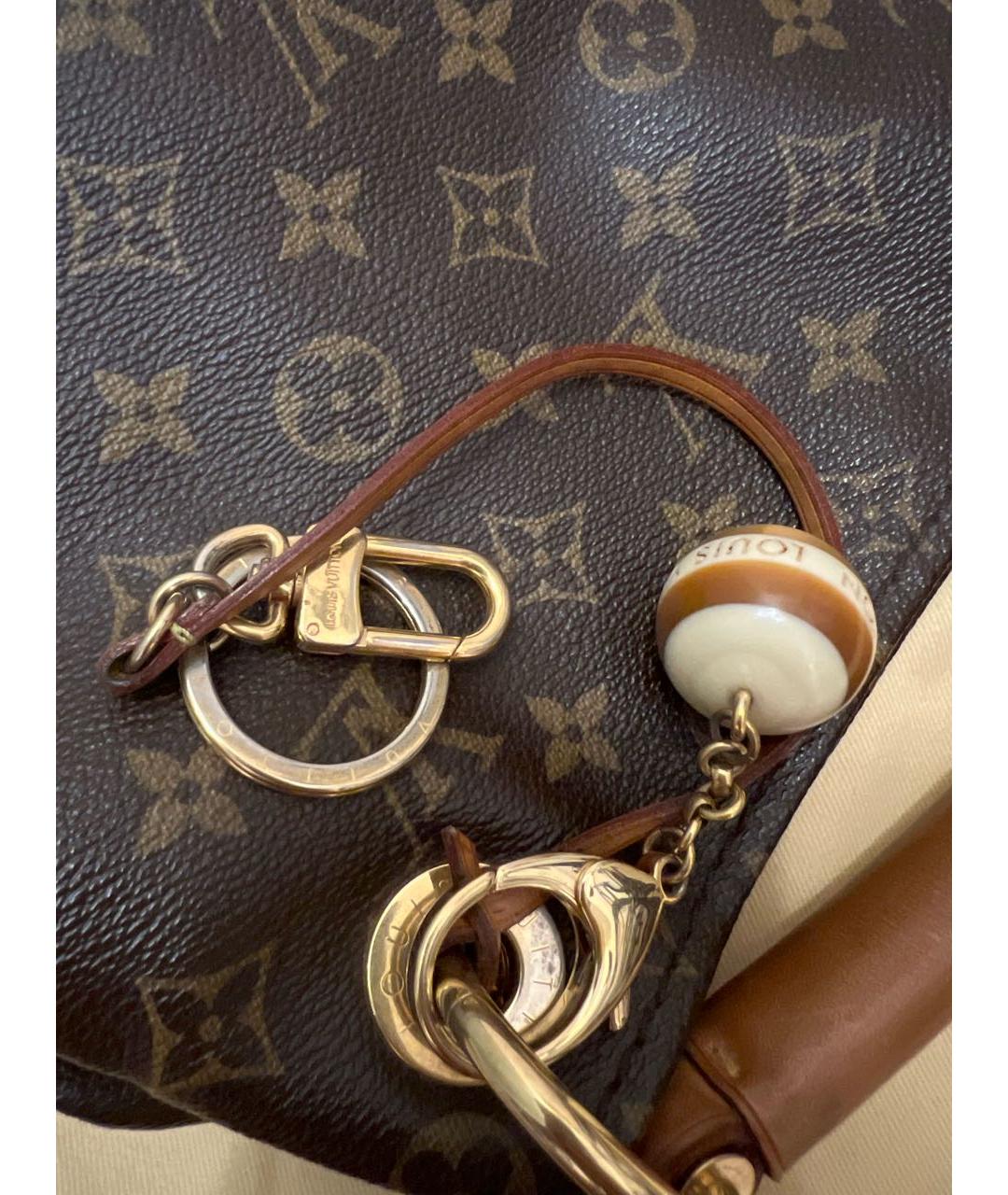 LOUIS VUITTON Коричневая сумка тоут, фото 5