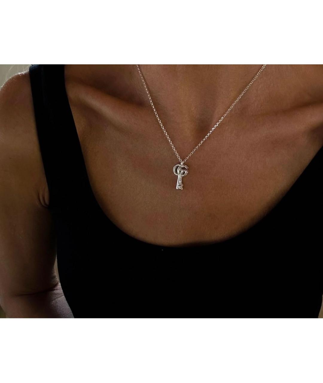 GUCCI Серебряное серебряное колье, фото 4