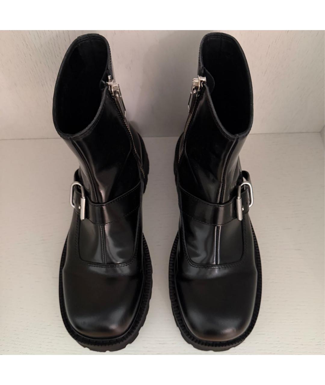 MM6 MAISON MARGIELA Черные ботинки из лакированной кожи, фото 3