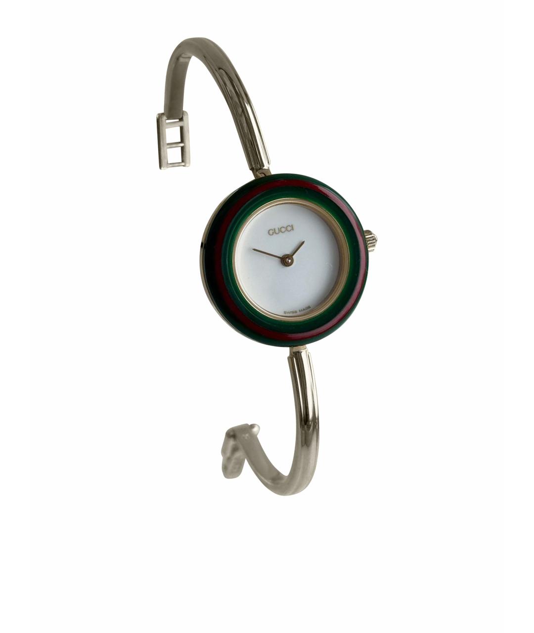 GUCCI Серебряные стальные часы, фото 1