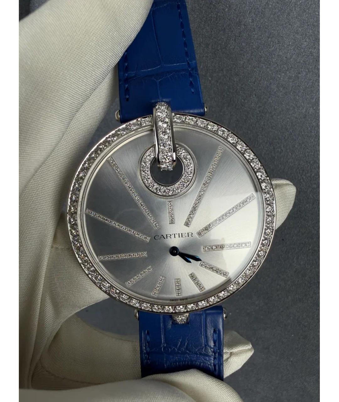 CARTIER Белые часы из белого золота, фото 2