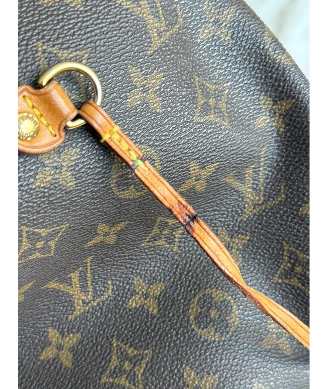 LOUIS VUITTON Коричневая сумка тоут, фото 6