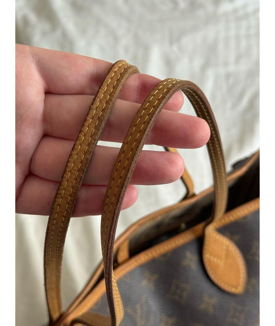 LOUIS VUITTON Коричневая сумка тоут, фото 3
