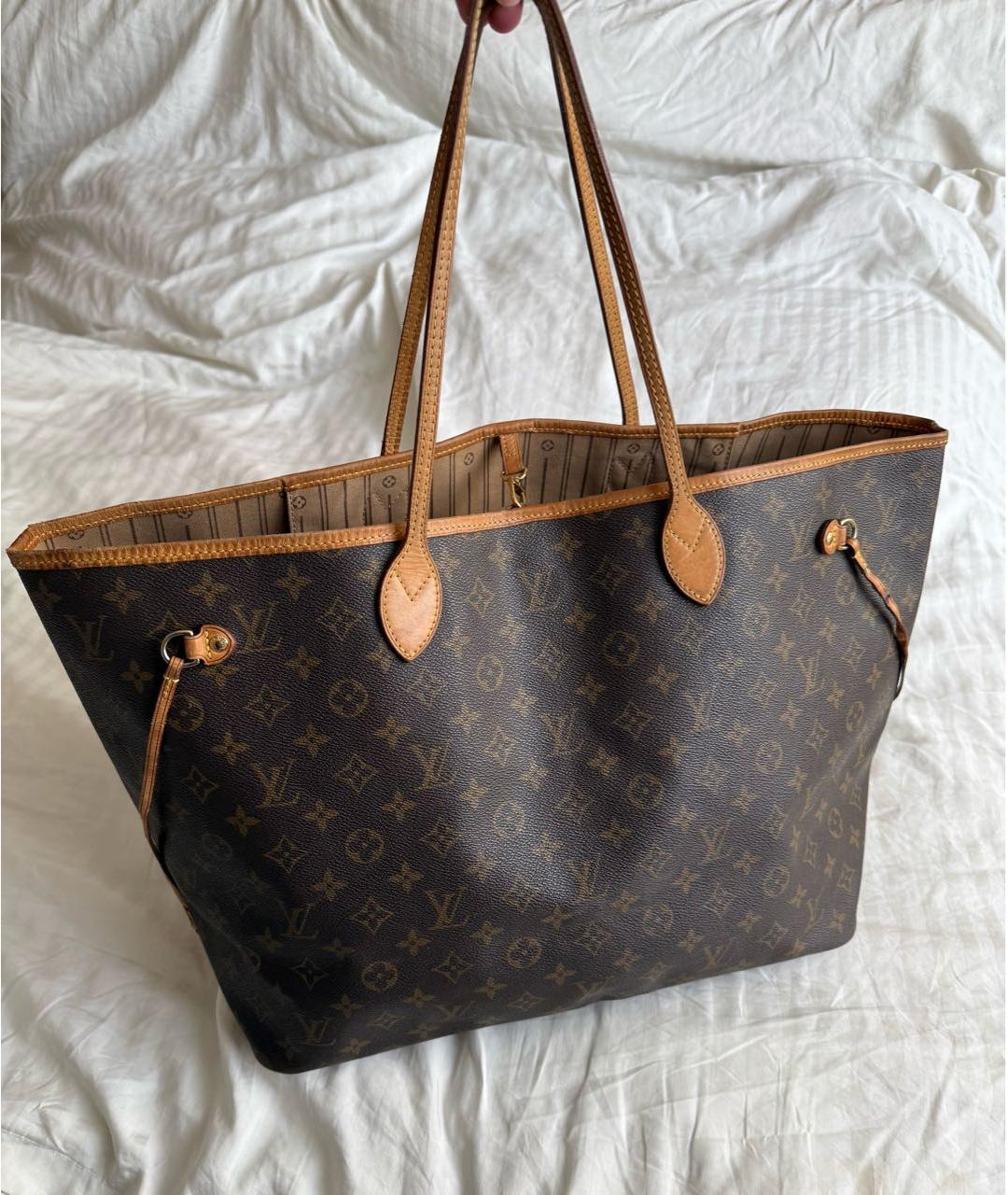 LOUIS VUITTON Коричневая сумка тоут, фото 9