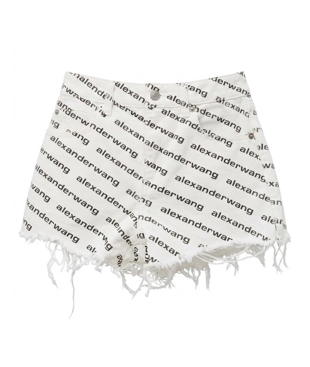 ALEXANDER WANG Белые деним шорты, фото 1
