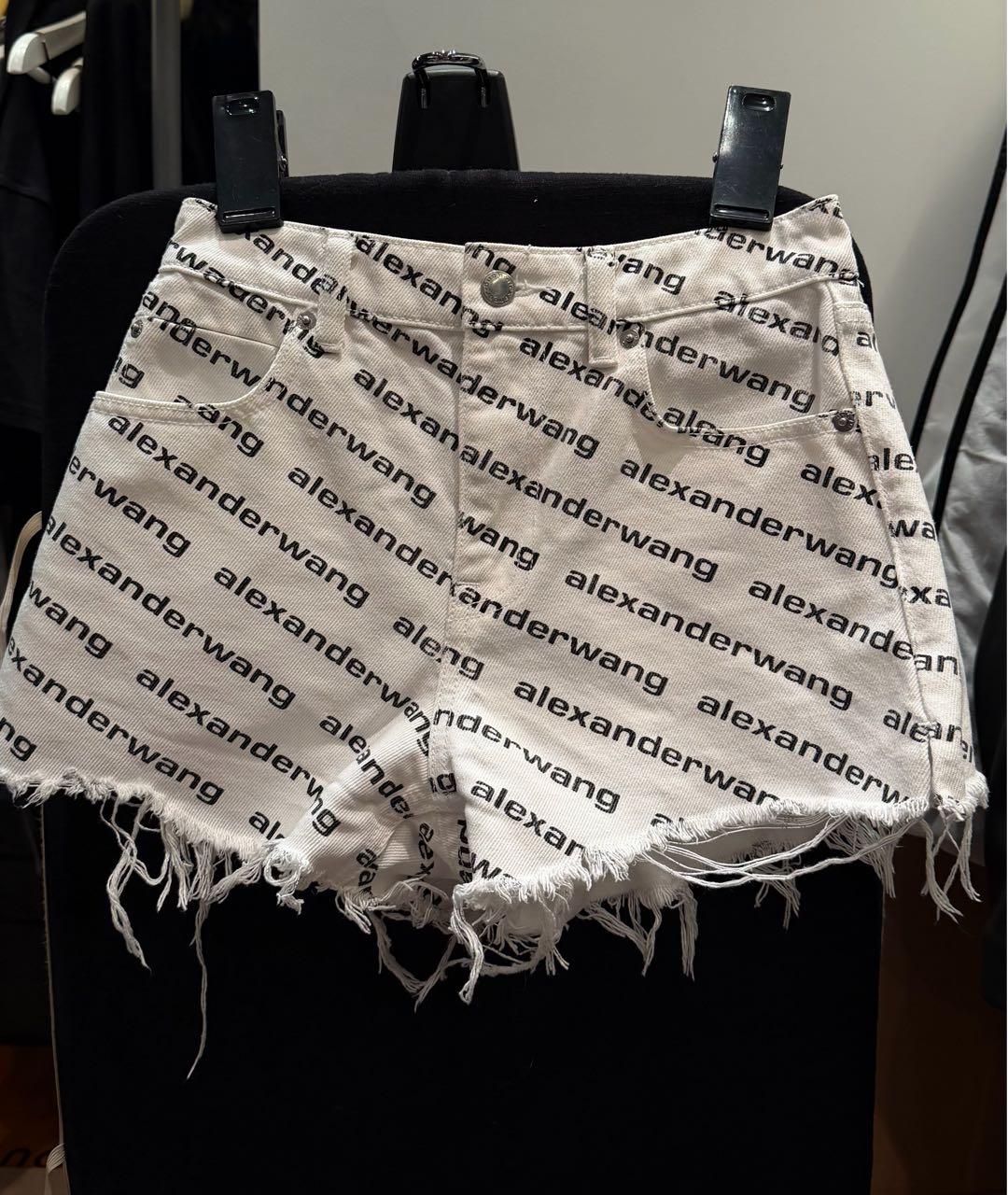 ALEXANDER WANG Белые деним шорты, фото 7
