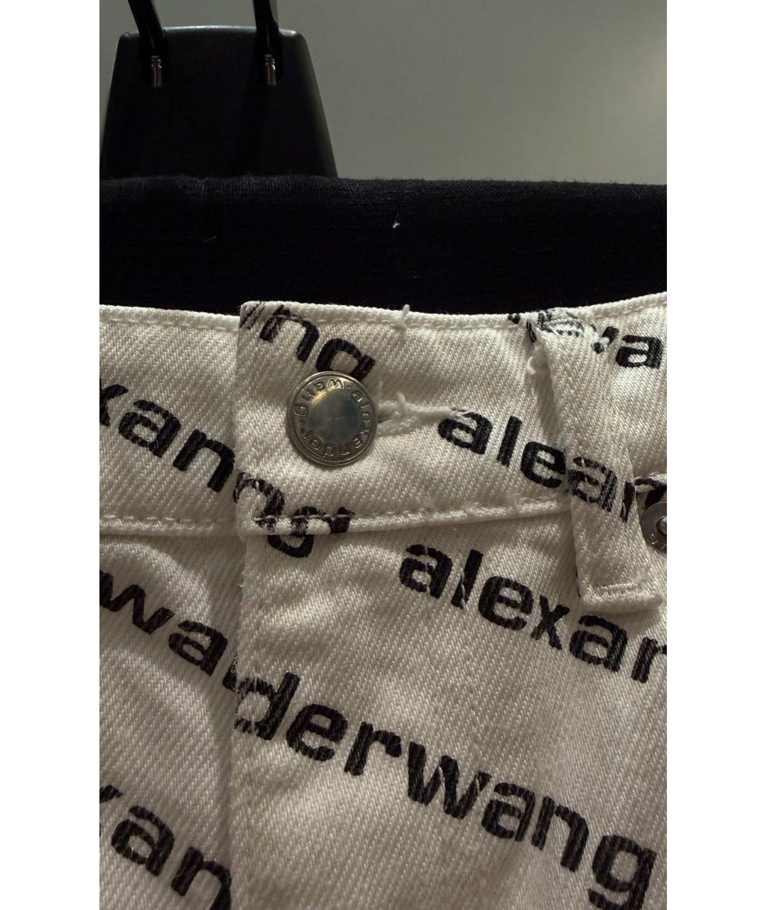 ALEXANDER WANG Белые деним шорты, фото 4