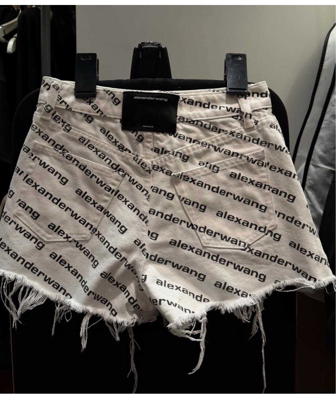 ALEXANDER WANG Белые деним шорты, фото 2