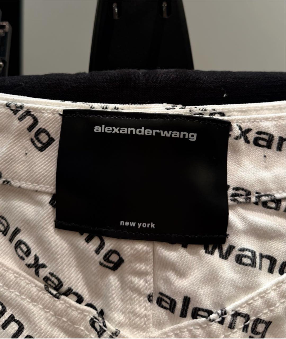 ALEXANDER WANG Белые деним шорты, фото 5