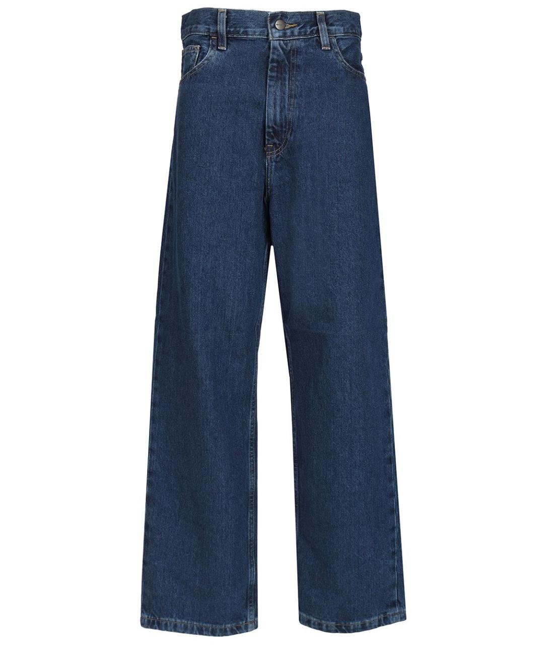 CARHARTT WIP Синие хлопковые прямые джинсы, фото 1