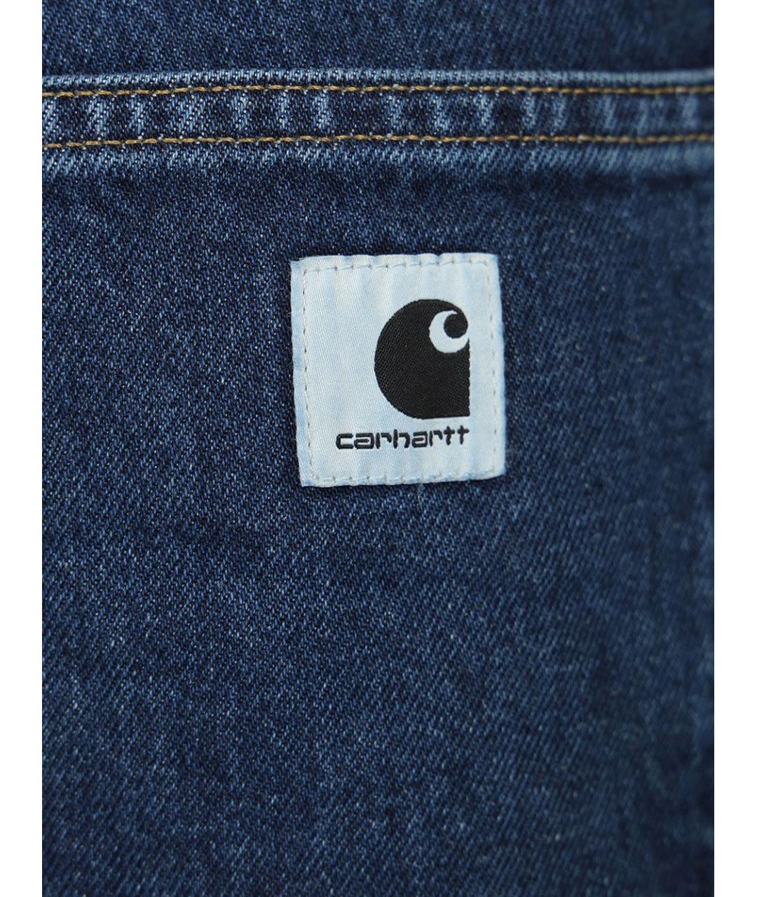 CARHARTT WIP Синие хлопковые прямые джинсы, фото 5
