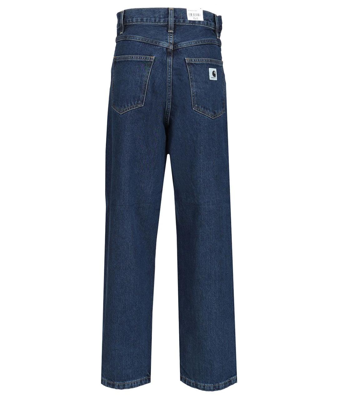 CARHARTT WIP Синие хлопковые прямые джинсы, фото 2