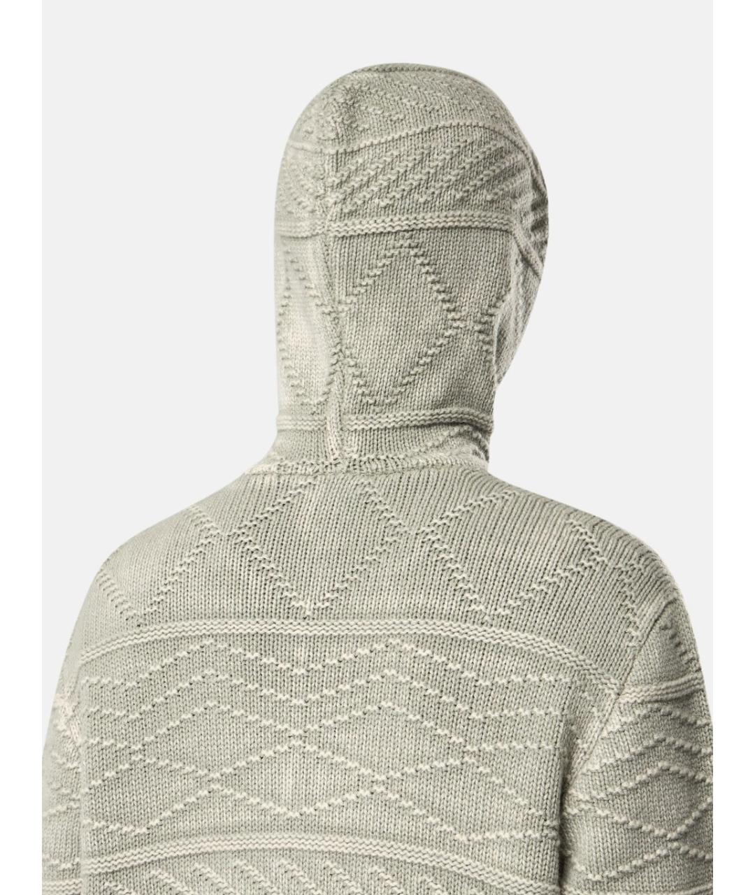 STONE ISLAND Зеленый кашемировый джемпер / свитер, фото 3