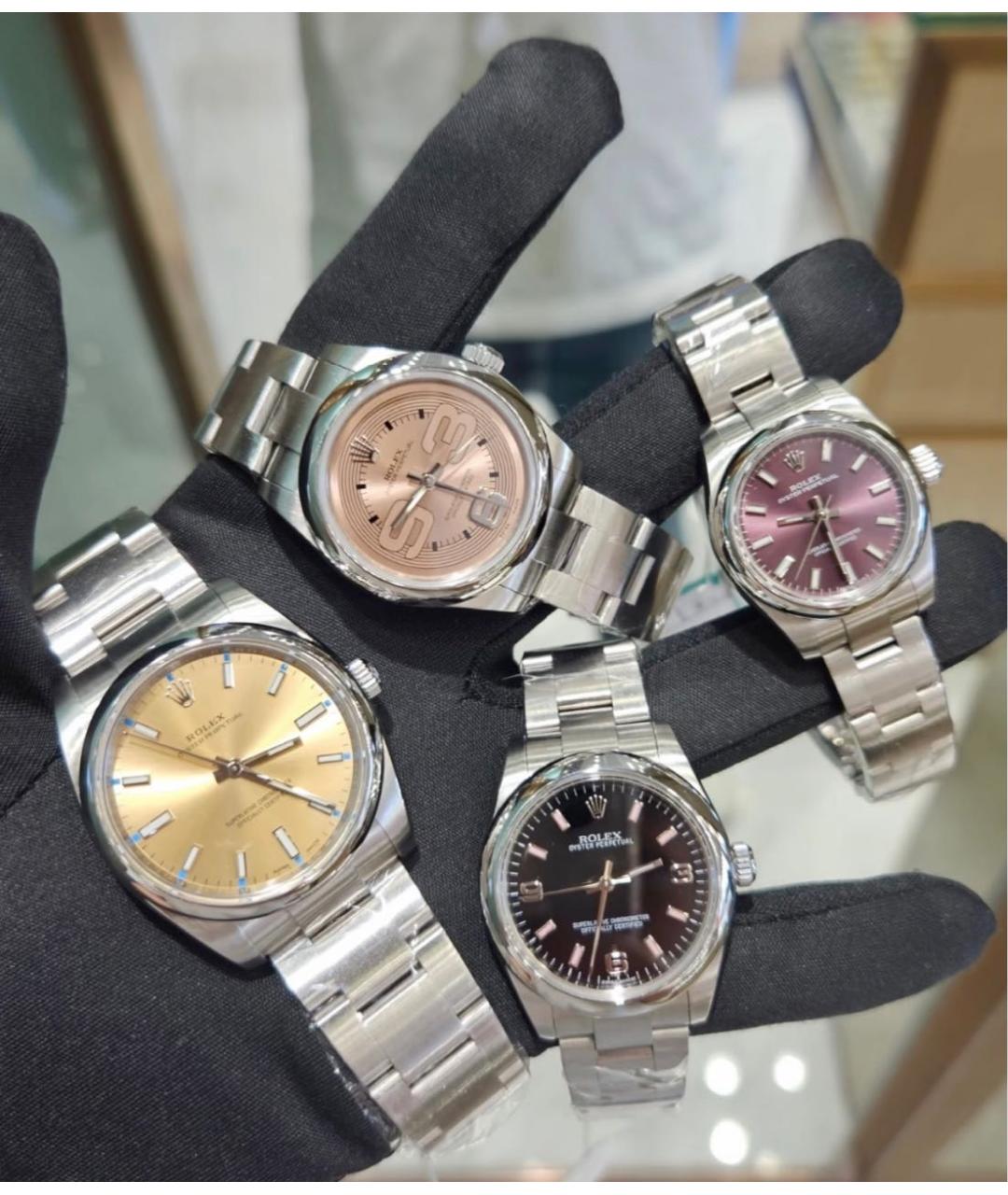 ROLEX Коралловые металлические часы, фото 8