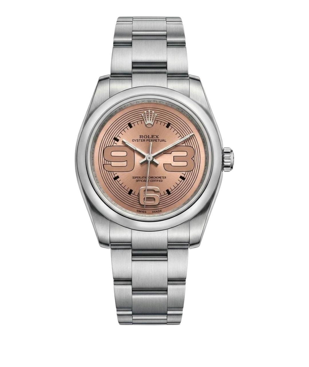 ROLEX Розовые металлические часы, фото 1