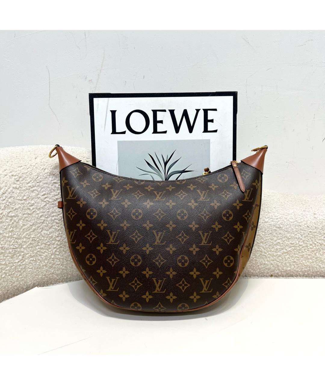 LOUIS VUITTON Коричневая сумка через плечо, фото 2