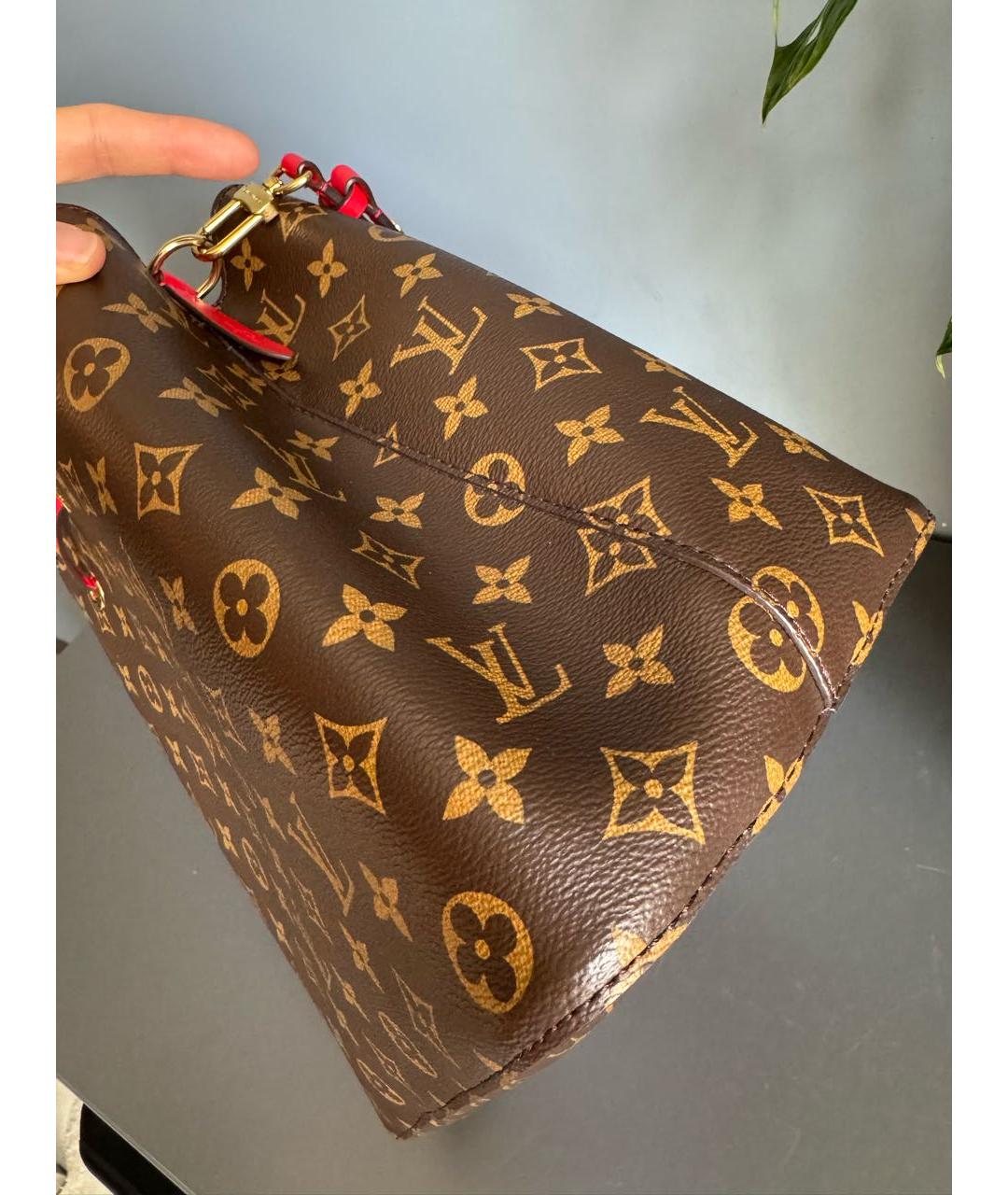 LOUIS VUITTON Коричневая сумка тоут, фото 6