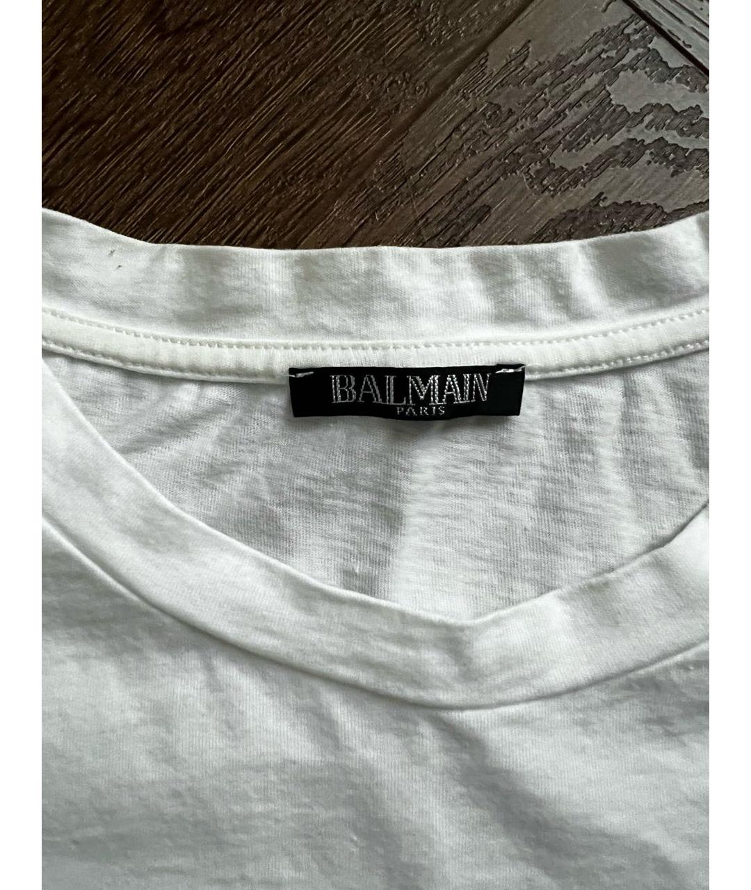 BALMAIN Белый хлопковый детская футболка / топ, фото 2