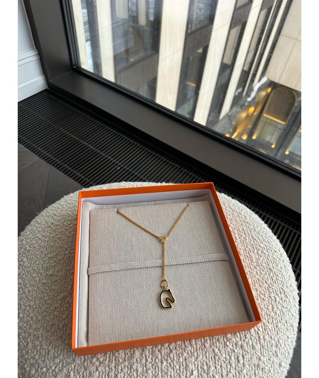 HERMES Золотая цепочка/подвеска, фото 2