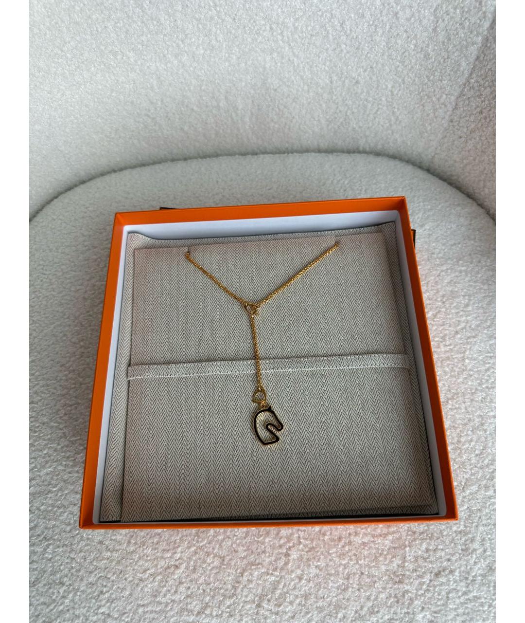 HERMES Золотая цепочка/подвеска, фото 3