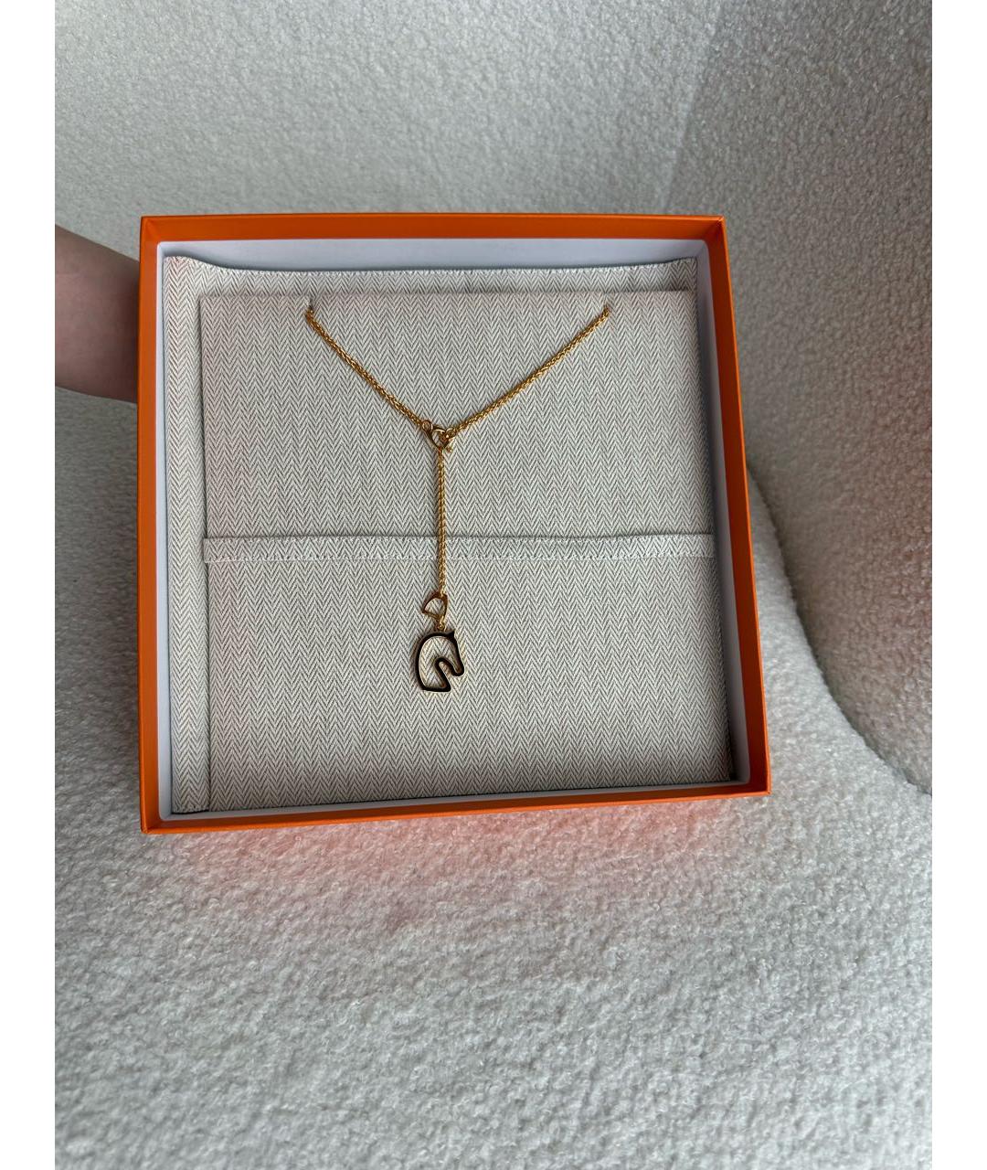 HERMES Золотая цепочка/подвеска, фото 6