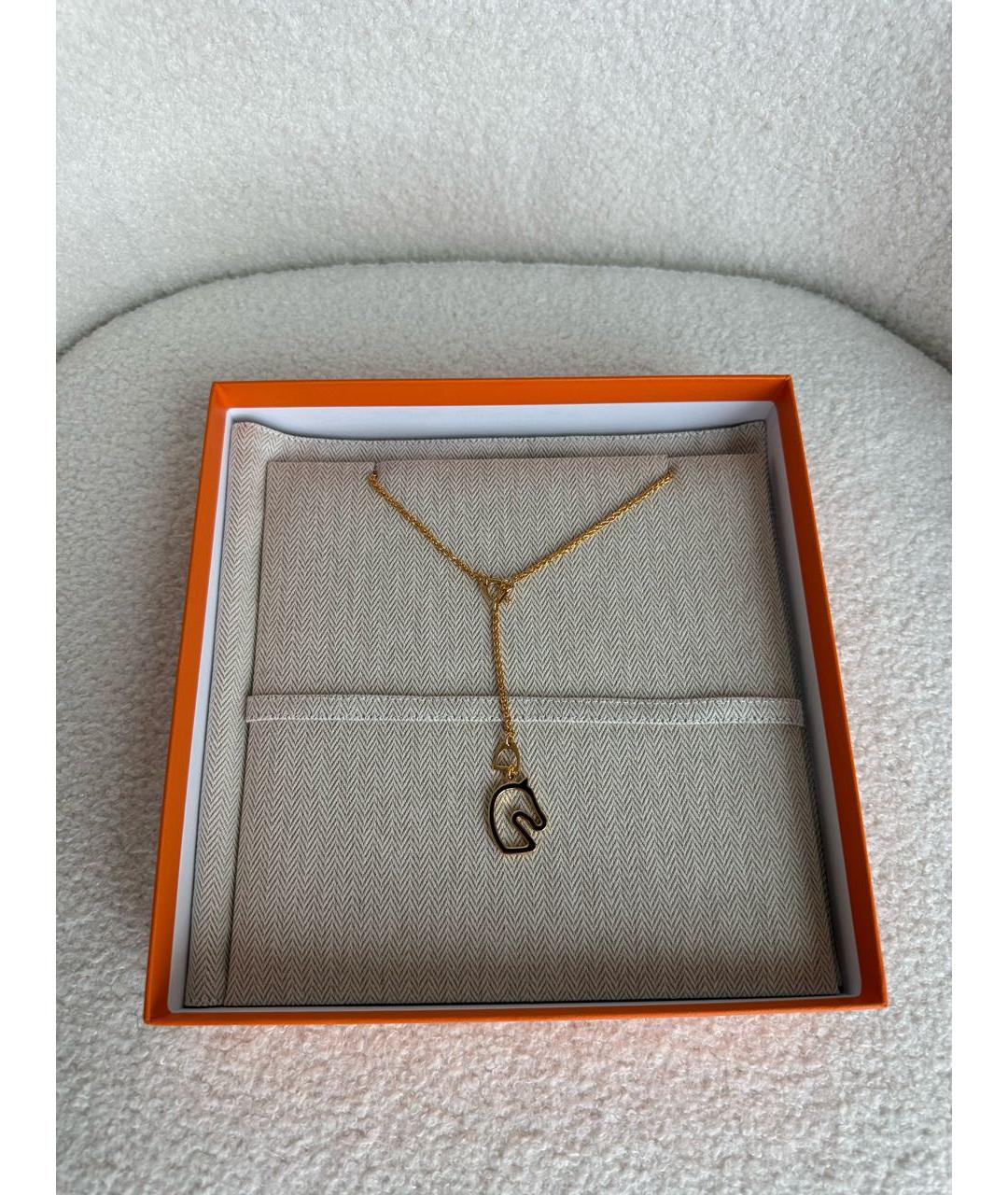 HERMES Золотая цепочка/подвеска, фото 5