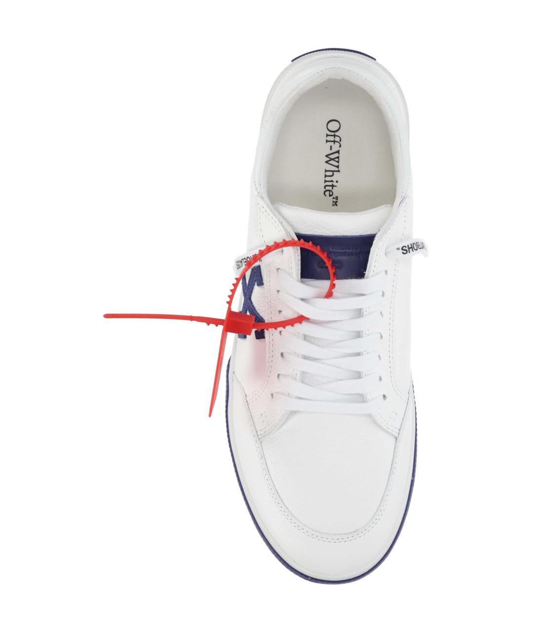 OFF-WHITE Белые кожаные низкие кроссовки / кеды, фото 4