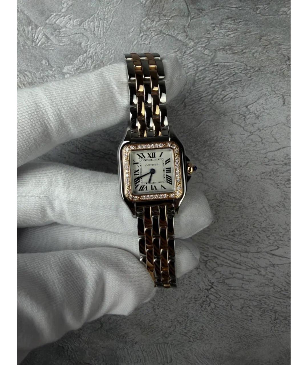 CARTIER Белые часы из розового золота, фото 2