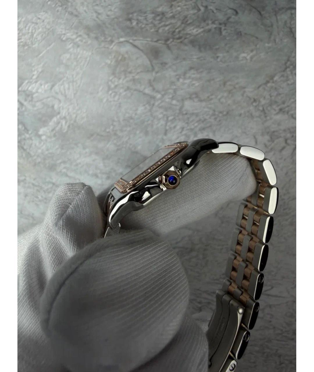 CARTIER Белые часы из розового золота, фото 4
