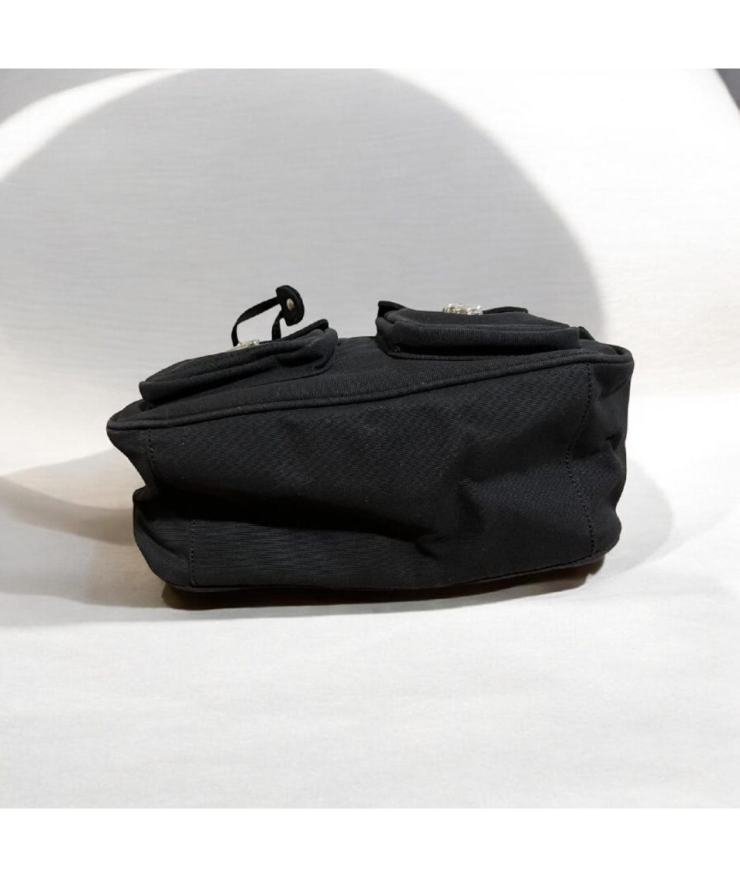 MARC JACOBS Черная тканевая сумка с короткими ручками, фото 4