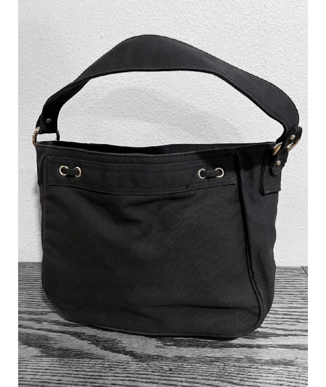 MARC JACOBS Черная тканевая сумка с короткими ручками, фото 3