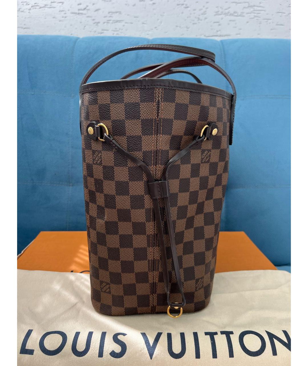 LOUIS VUITTON Коричневая сумка тоут, фото 3