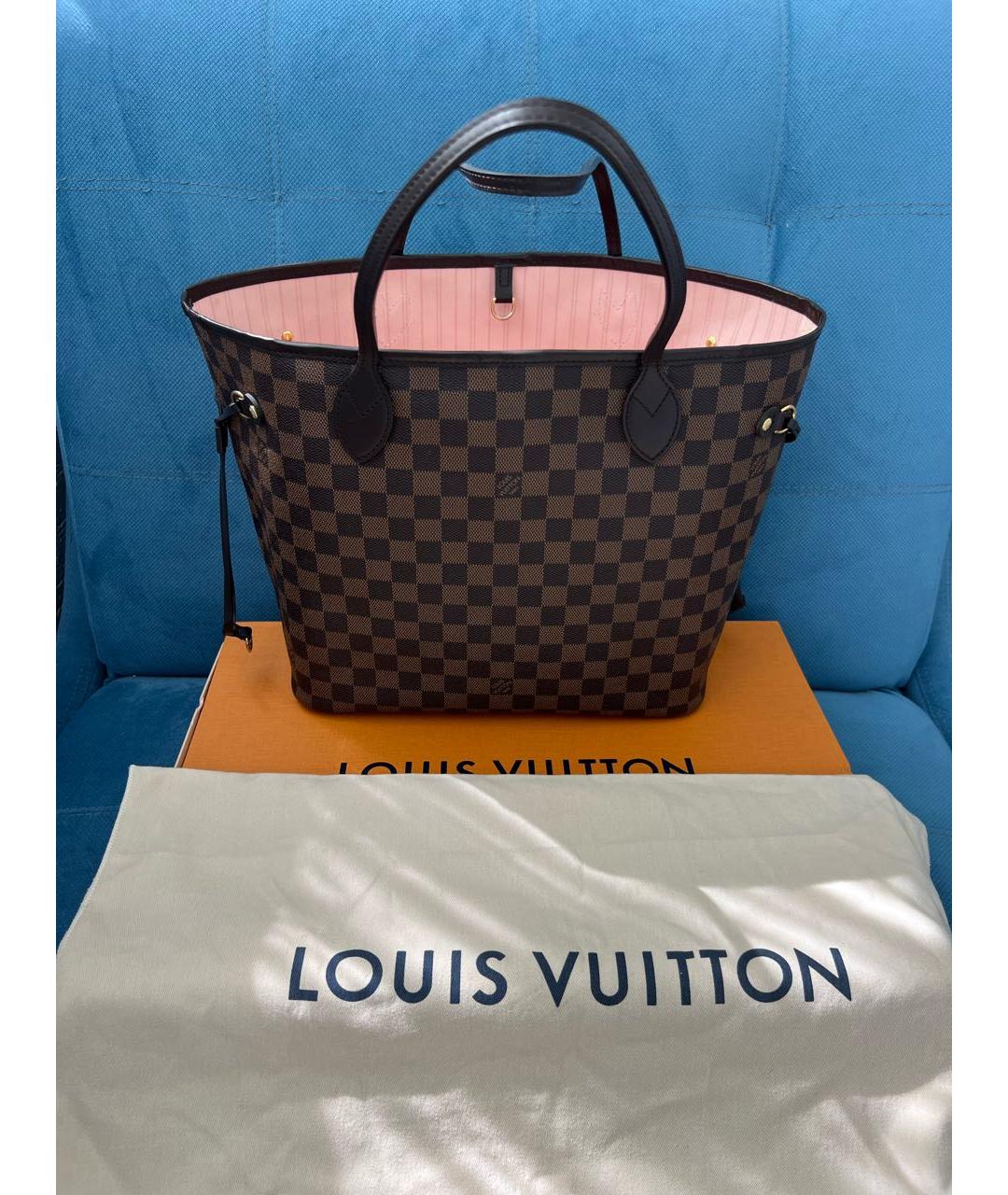 LOUIS VUITTON Коричневая сумка тоут, фото 9