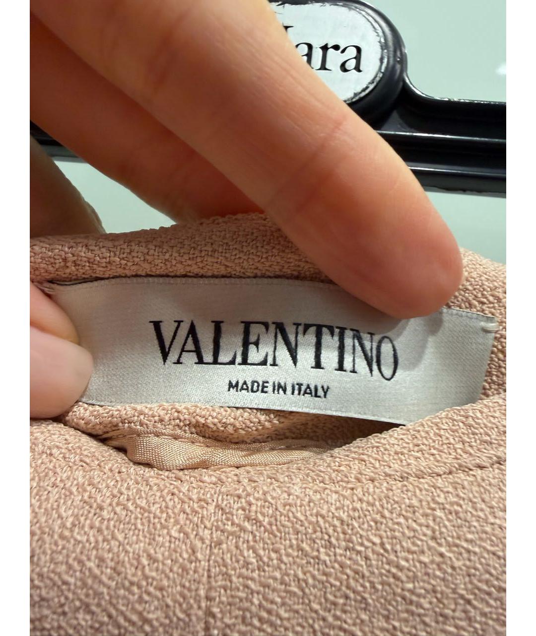 VALENTINO Розовые вискозные прямые брюки, фото 5