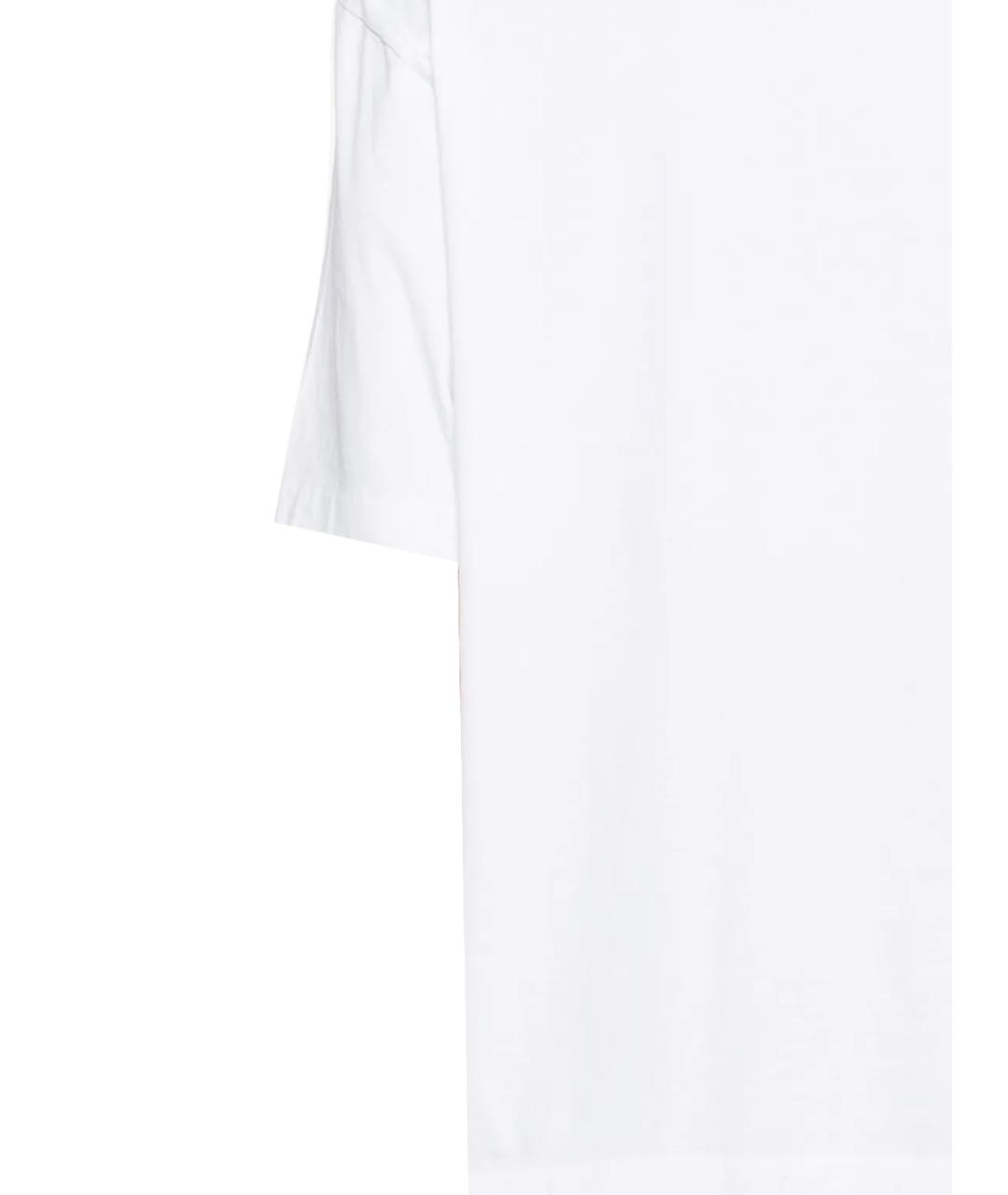 OFF-WHITE Белая хлопковая футболка, фото 3