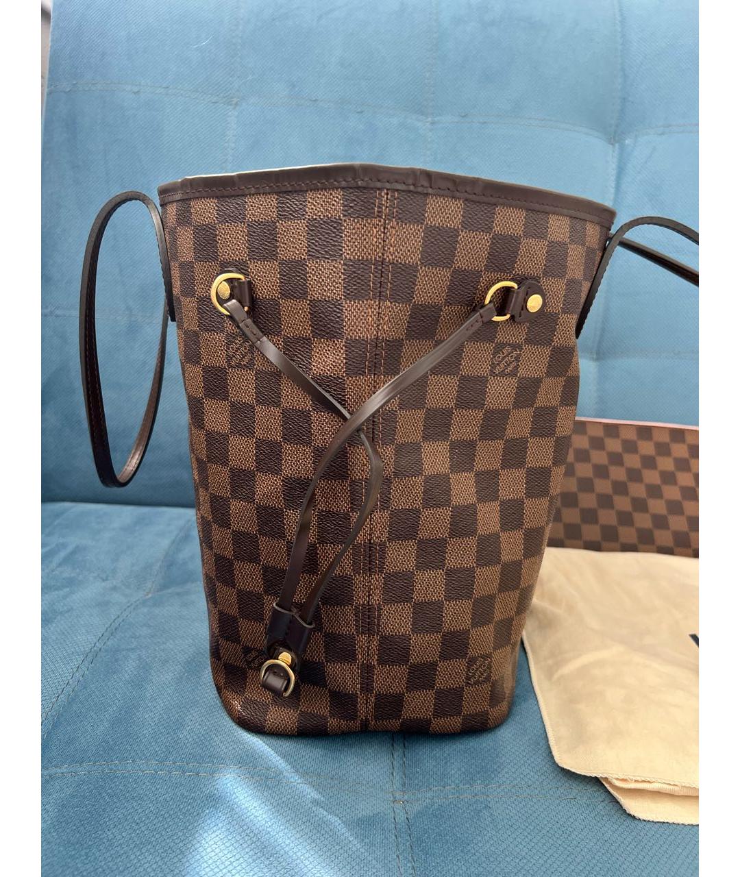 LOUIS VUITTON Коричневая сумка тоут, фото 3