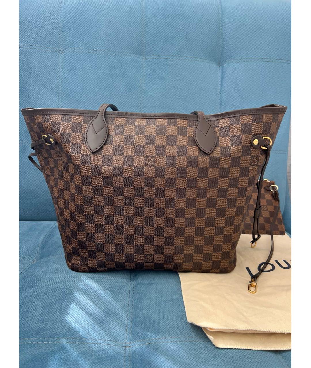 LOUIS VUITTON Коричневая сумка тоут, фото 2