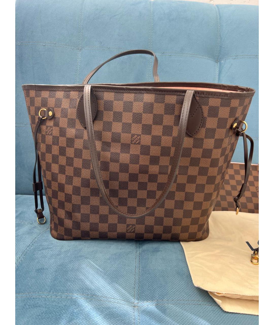 LOUIS VUITTON Коричневая сумка тоут, фото 9