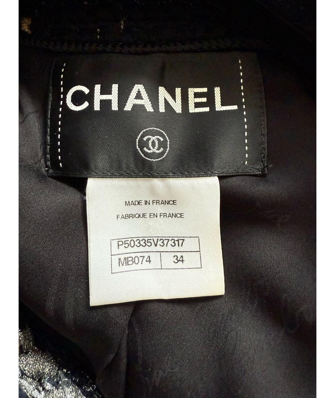 CHANEL Черное шерстяное пальто, фото 3
